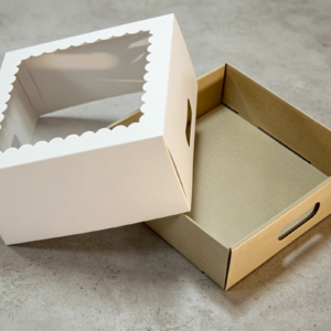 Caja bandeja desayuno blanca