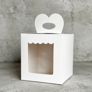 Caja blanca para taza/mate con visor