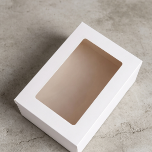 Caja blanca con visor