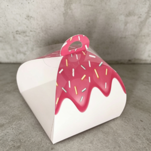 Caja mini torta con visor