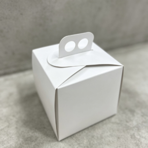 Caja mini torta blanca