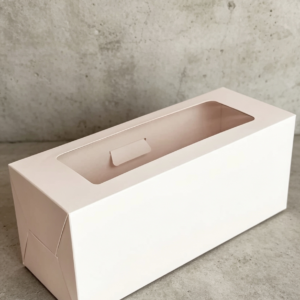Caja para budin con visor