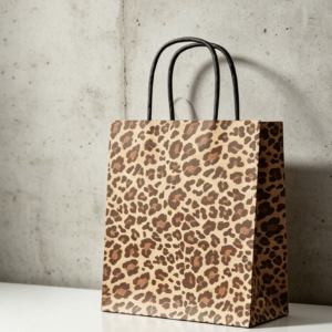 Bolsa de papel leopardo