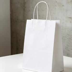 Bolsa de papel blanco