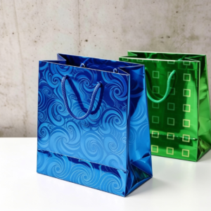 Mini bolsas holográficas (azul y verde)