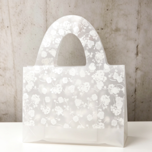 Bolsa cartera flores blancas