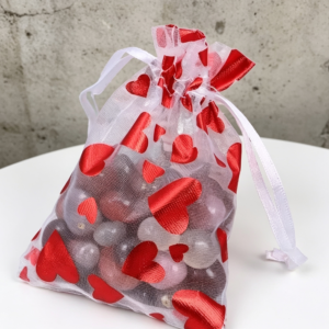 Bolsa Organza corazones