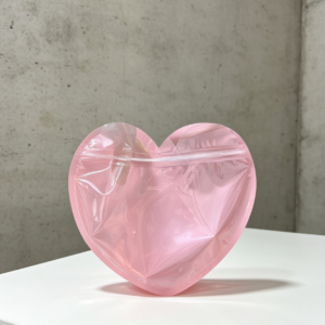 Bolsita corazón rosado