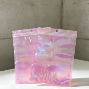 Bolsita holográfica rosa