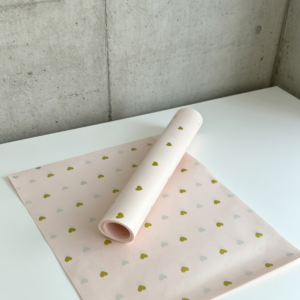 Papel de seda corazones dorados