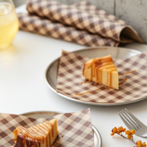 Papel para alimentos cuadrillé