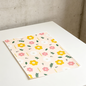 Papel para alimentos flores