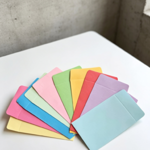 Sobres lisos de colores chiquitos