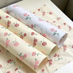 Papel de seda rosas