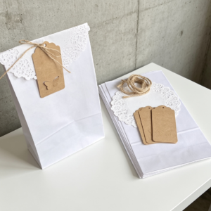 Combo bolsas blancas