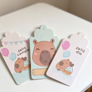 Tags Infantiles con hilo