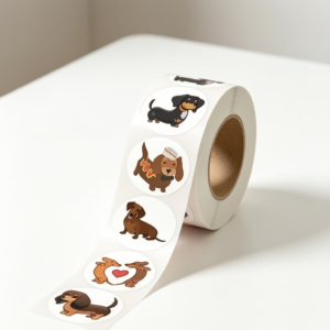 Sticker en rollo (Perros salchichas)