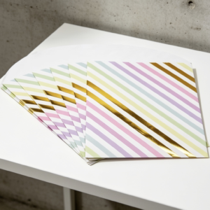 Sobres lineas de colores