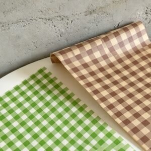 Papel para alimentos cuadrillé